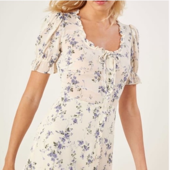 Reformation Page Dress in Madeline Size 6 - Picture 2 of 7